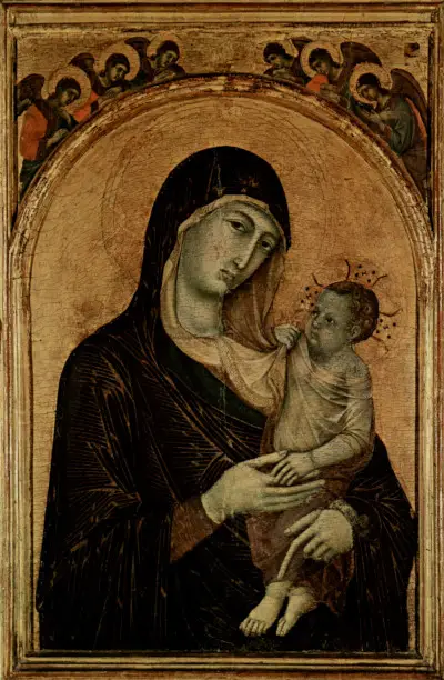 Madonna with Child and Six Angels Duccio di Buoninsegna